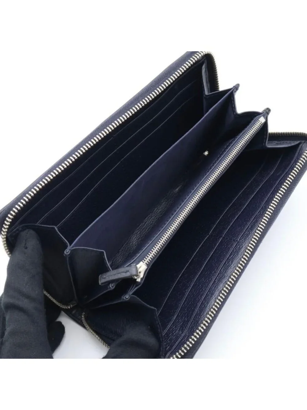 ★SOLD★ Gucci Ophidia Zip Around Wallet Navy - Picture 2 of 10